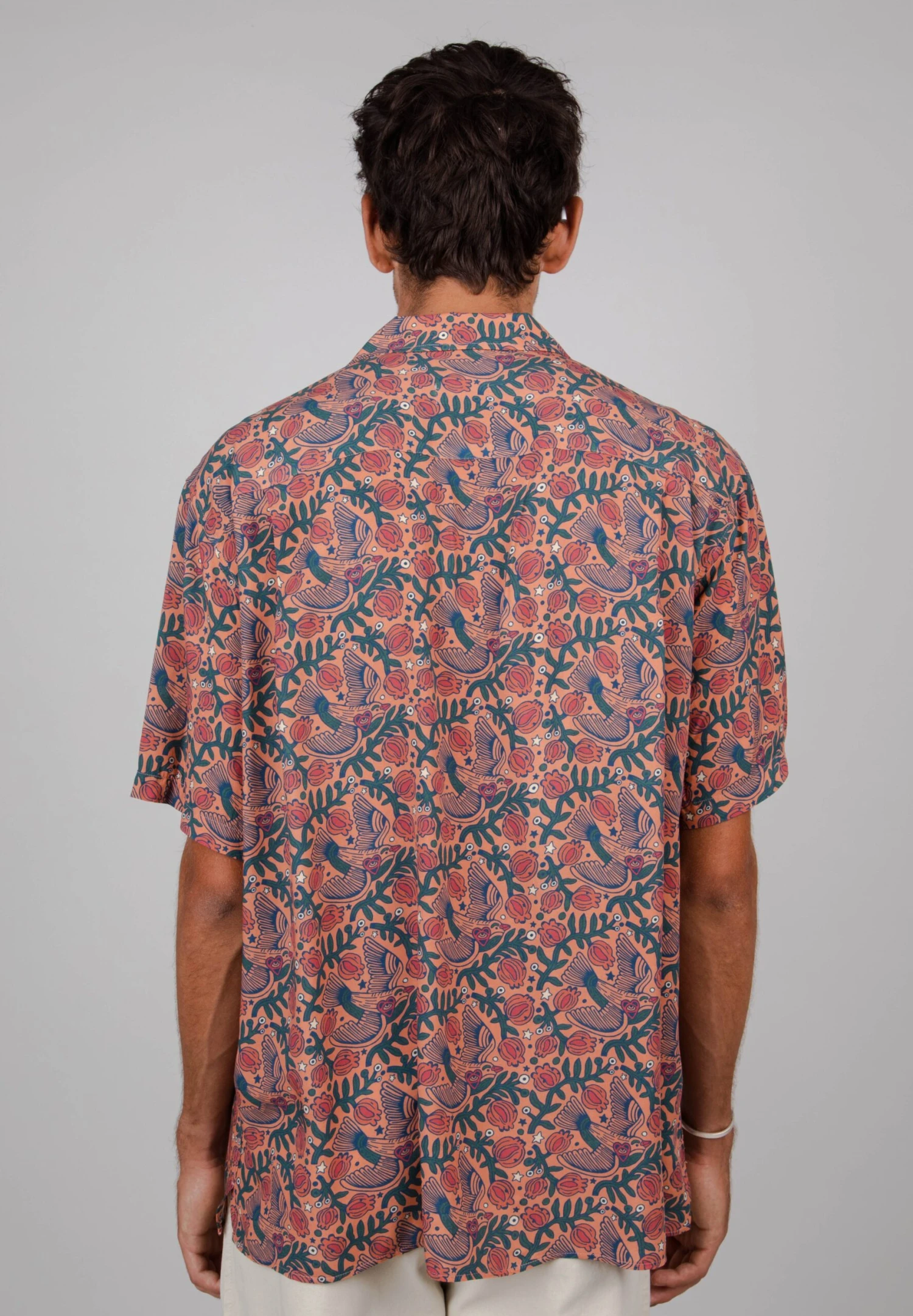 Brava Fabrics Asis Passerine Aloha CamiciaOrange Uomo Camicie B1T22D050-H11 5 Brava Fabrics Asis Passerine Aloha CamiciaOrange Uomo Camicie B1T22D050-H11 - immagine 3