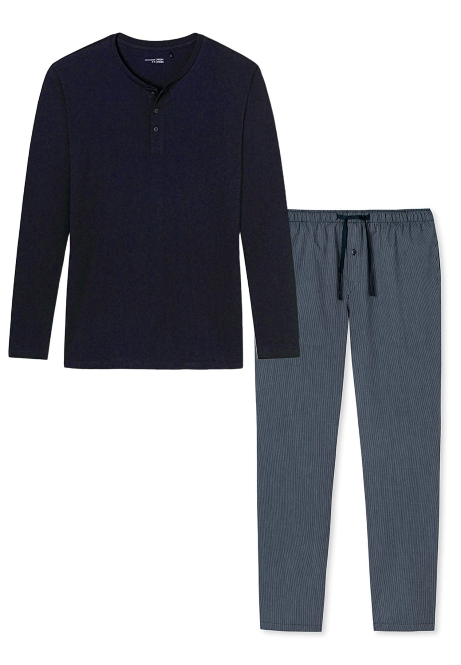 Schiesser Mix SetPigiamaBlau Gemustert Uomo Per La Notte S5982M0AM-K11 6 Schiesser Mix SetPigiamaBlau Gemustert Uomo Per La Notte S5982M0AM-K11 - immagine 4