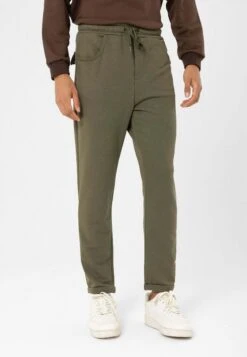 Elastic Waist Belt DetailedPantaloni SportiviKhaki Uomo Pantaloni Sportivi E Joggers AI722E01J-N11