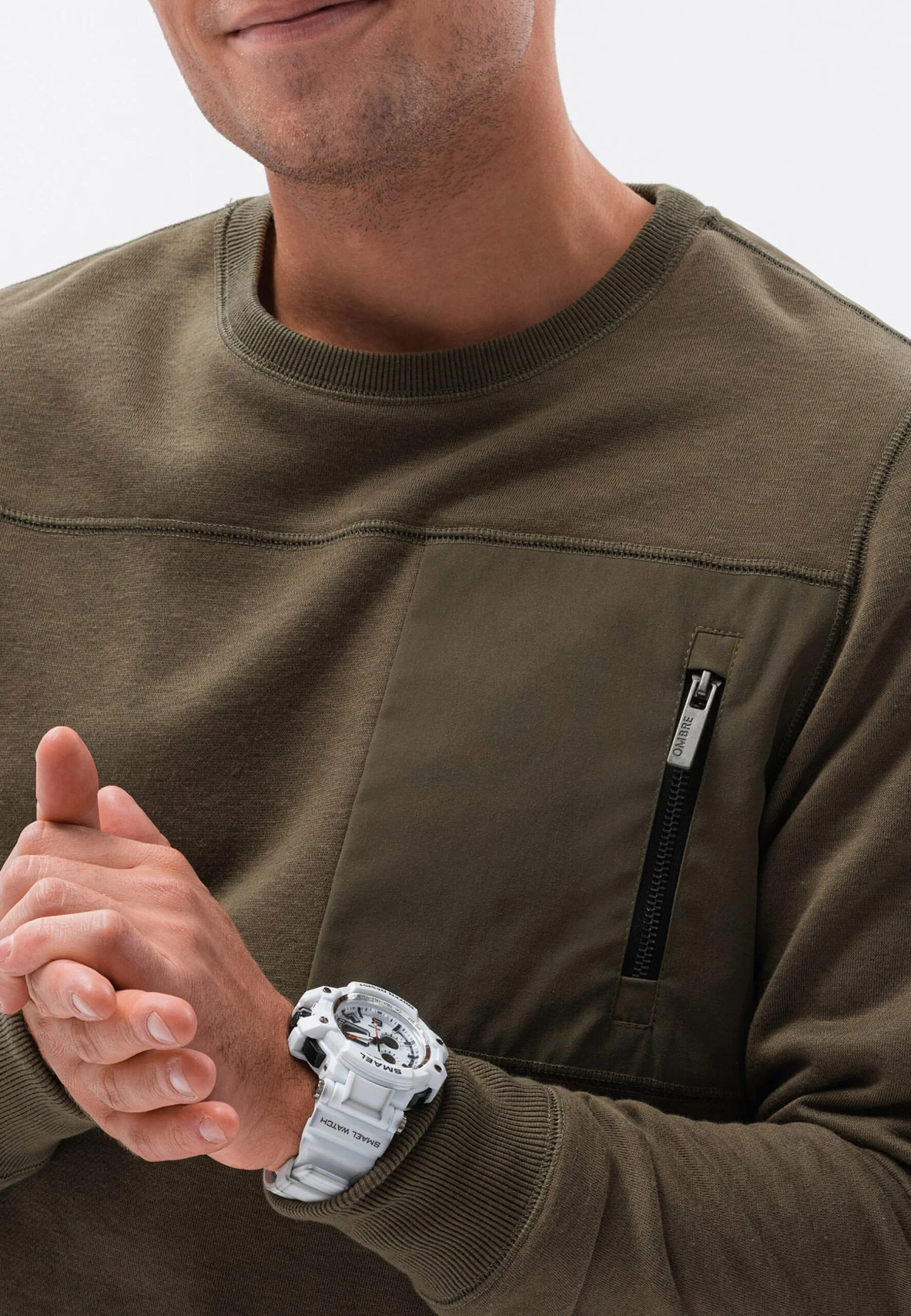 SetTutaOlive Green Uomo Pantaloni Sportivi E Joggers OM422S054-N11 6 SetTutaOlive Green Uomo Pantaloni Sportivi E Joggers OM422S054-N11 - immagine 4