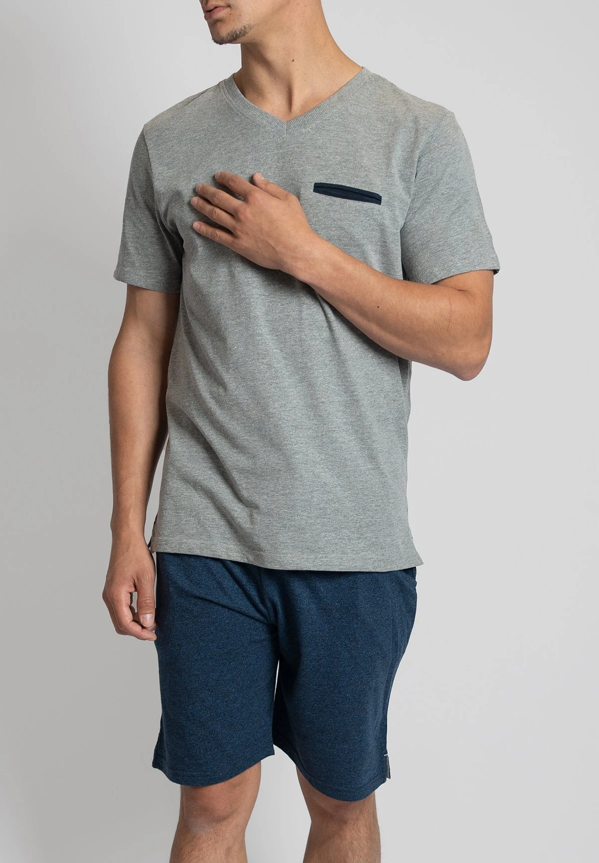 SetPigiamaGrau Navy Uomo Per La Notte PHN82M004-K12 5 SetPigiamaGrau Navy Uomo Per La Notte PHN82M004-K12 - immagine 3