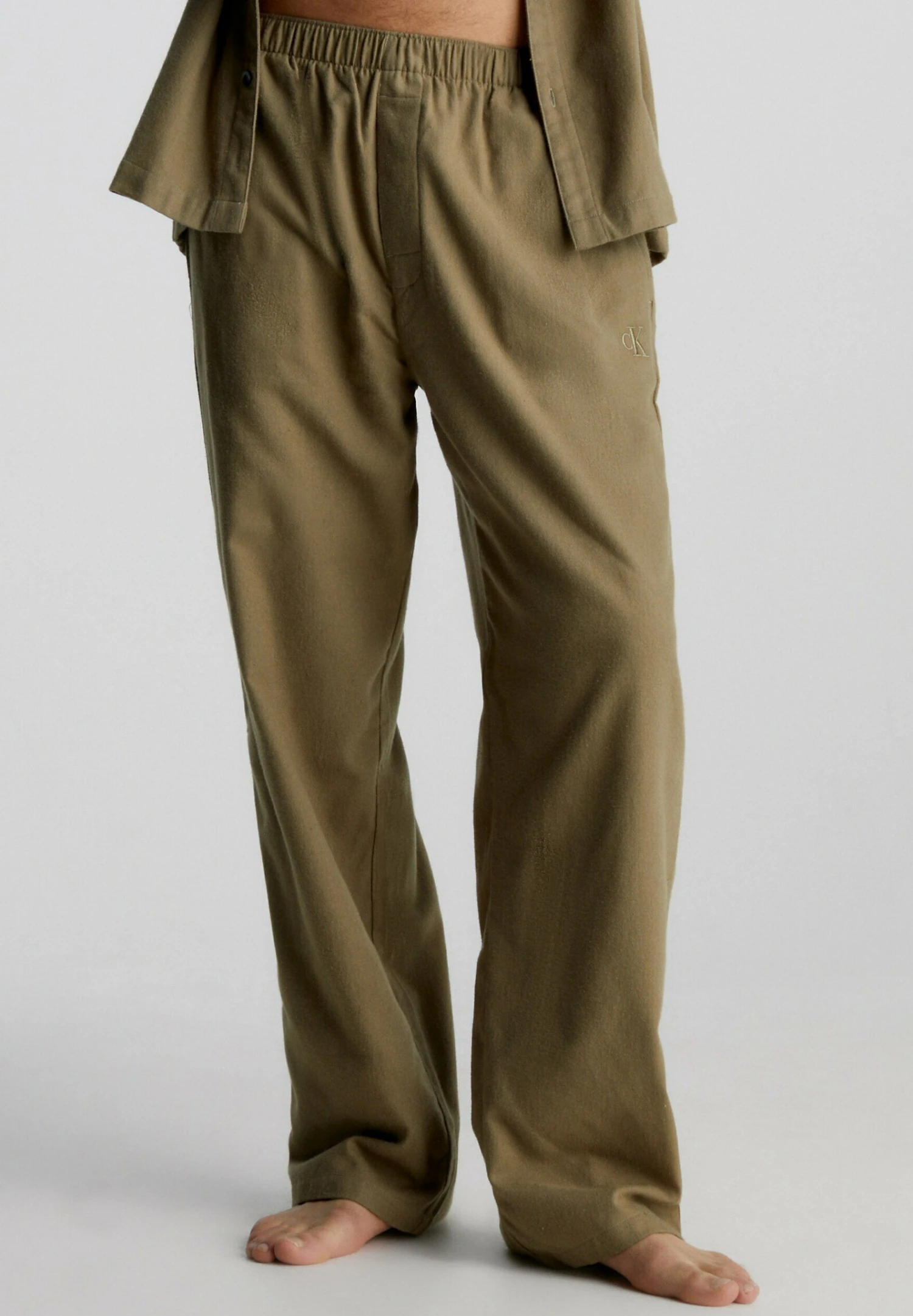 Pantaloni Del PigiamaDusky Green Uomo Per La Notte C1182L03A-M11 3 Pantaloni Del PigiamaDusky Green Uomo Per La Notte C1182L03A-M11